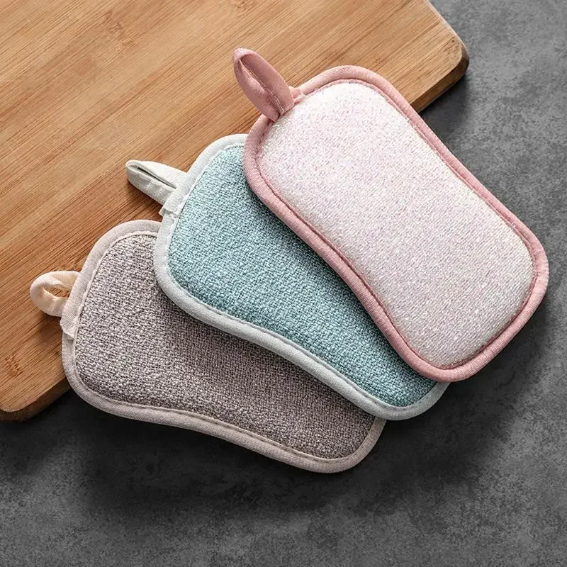 Bamboo Fiber Trunk - 1/4PCS Bamboo Fiber Double Side Dishwashing