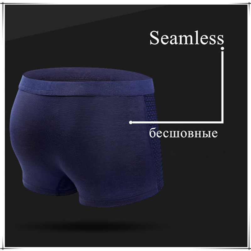 8pcs/Lot Underwear Boxer short – обзор и цена Bamboo Fiber Trunk