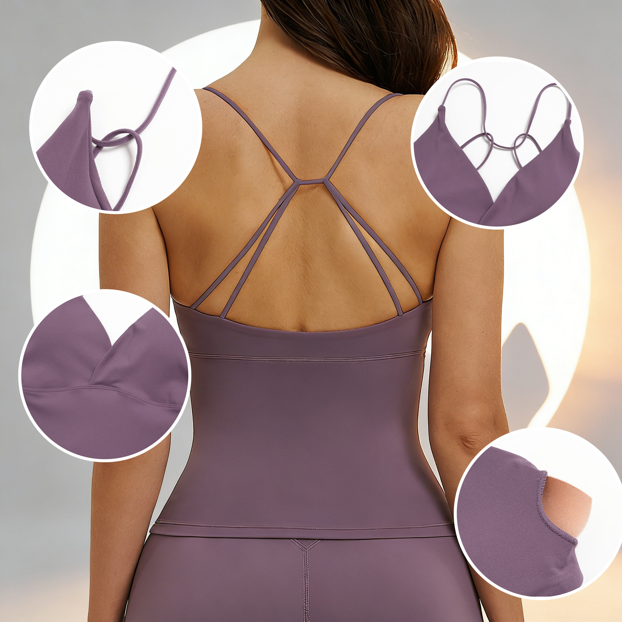 Yoga Tank Top with Pads Backle – обзор и цена Suspender Tank Top