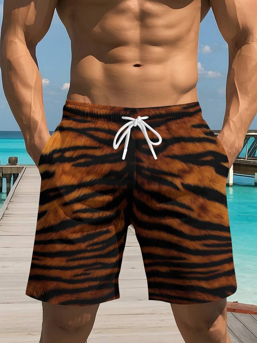 Mens Bold Tiger Stripe Swim Tr – обзор и цена Trunk Breathable Men
