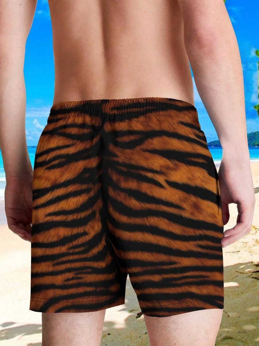 Mens Bold Tiger Stripe Swim Tr – обзор и цена Trunk Breathable Men