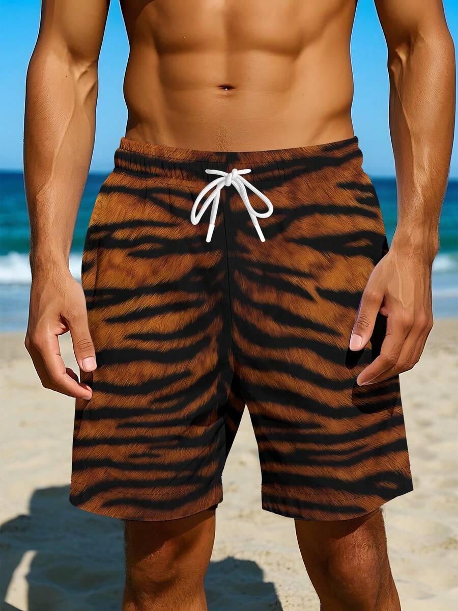 Mens Bold Tiger Stripe Swim Tr – обзор и цена Trunk Breathable Men