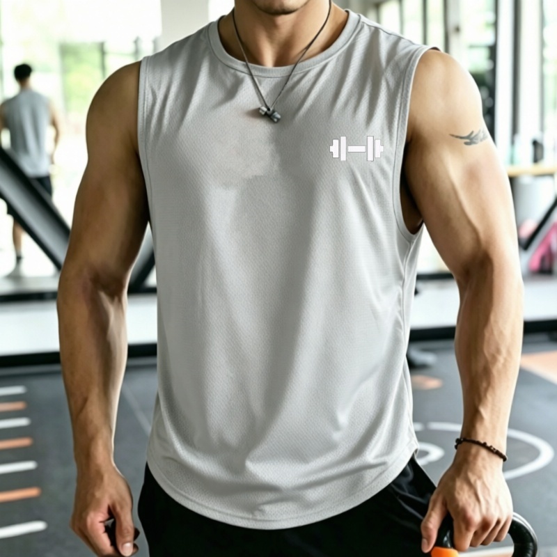 2026 Men mesh Quick Dry Tank T – обзор и цена Undershirt Crew Neck