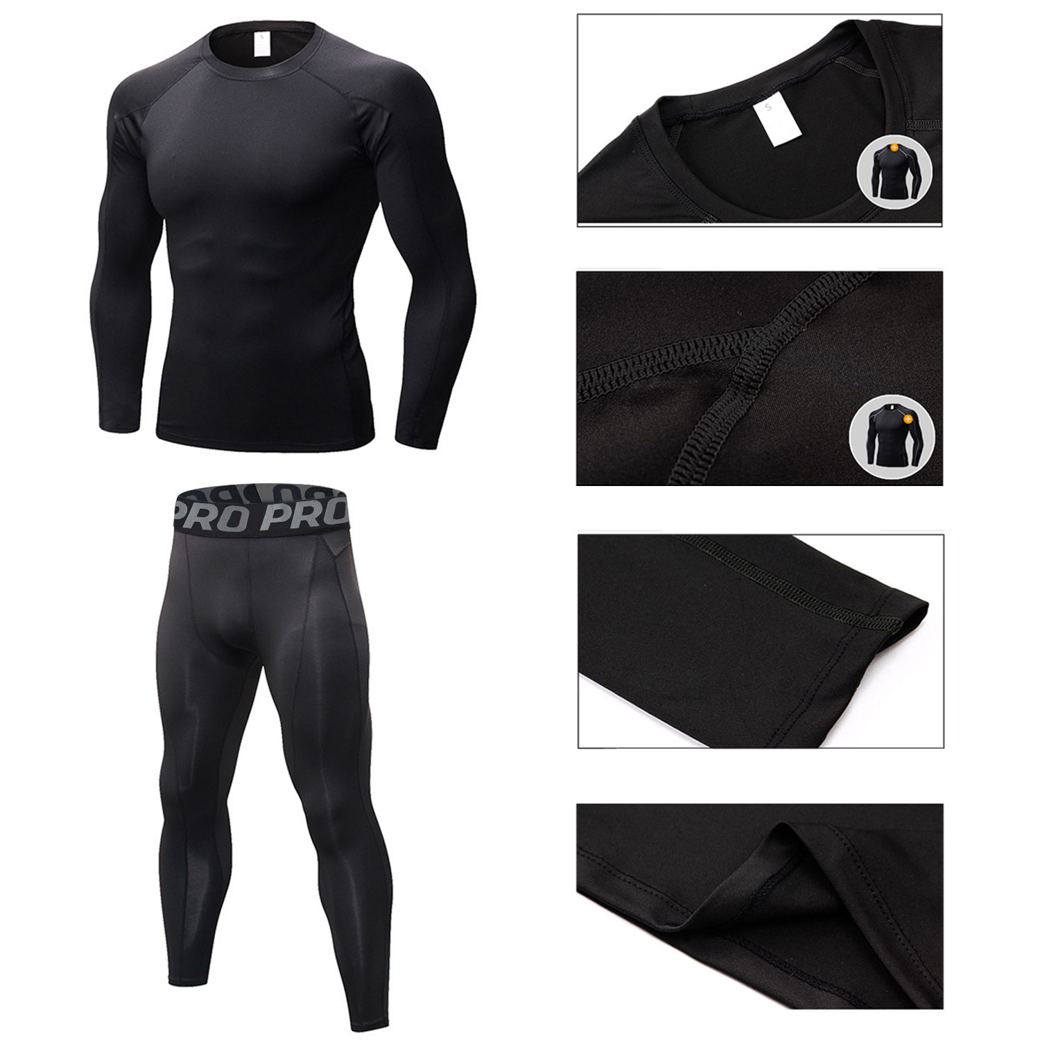 Mens Workout Compression Set P – обзор и цена Compression Long Pant