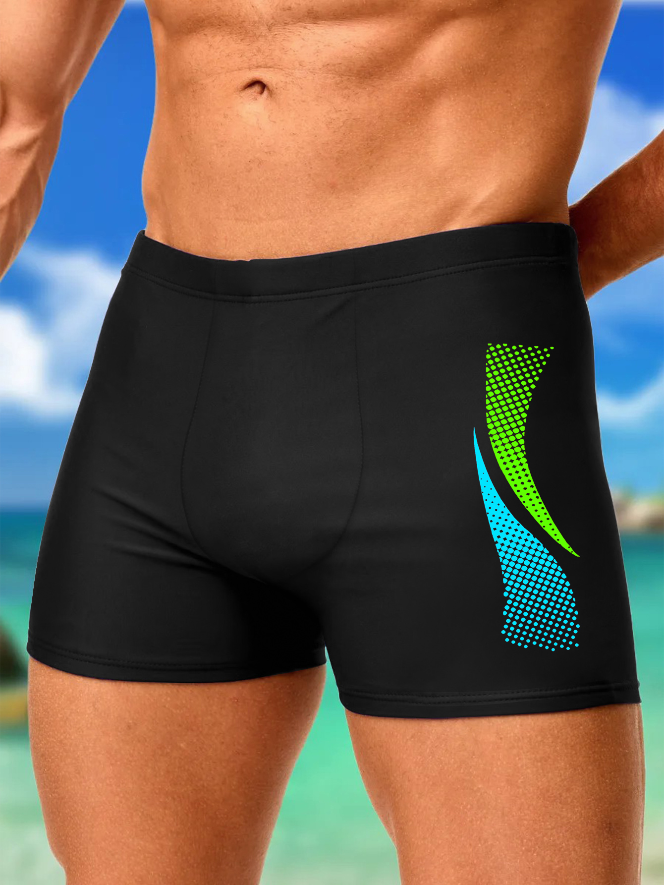 2pcs Men Swimwears with Sport  – обзор и цена Boxer Shorts Modal