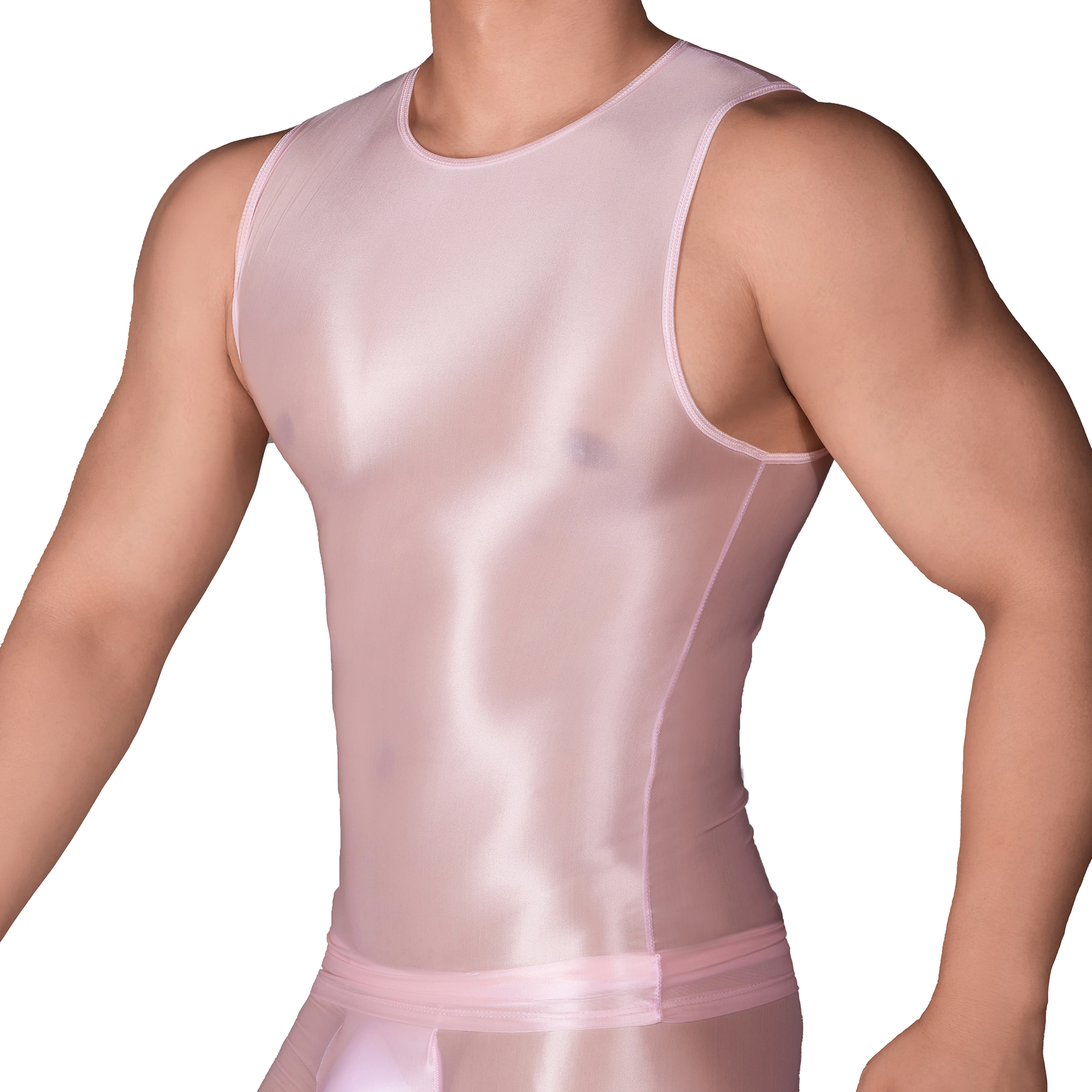 Solid Color Men's Slim Smooth  – обзор и цена Sleeveless Undershirt