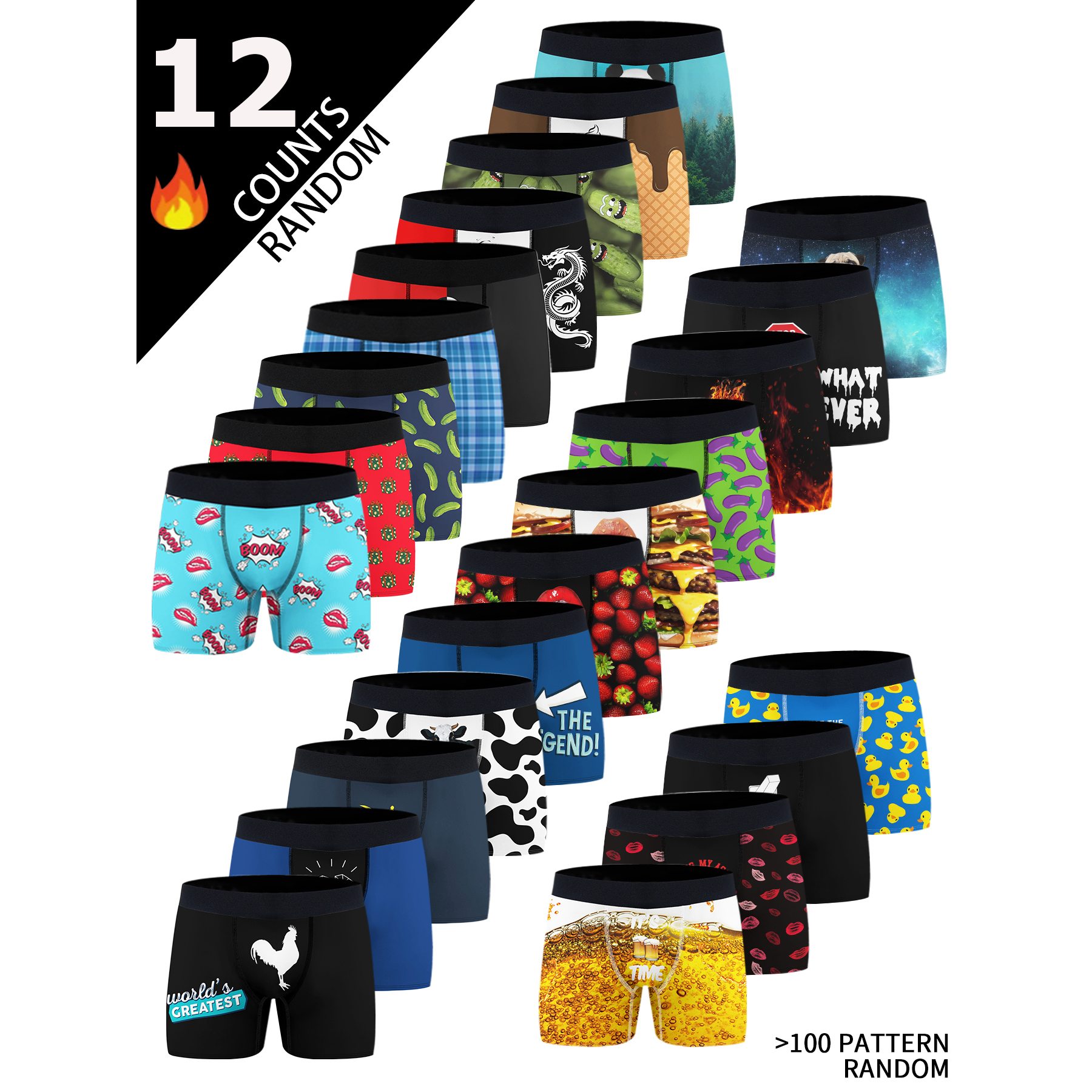12 Pack Surprise Boxes Of Men' – обзор и цена Multi Pack Underwear