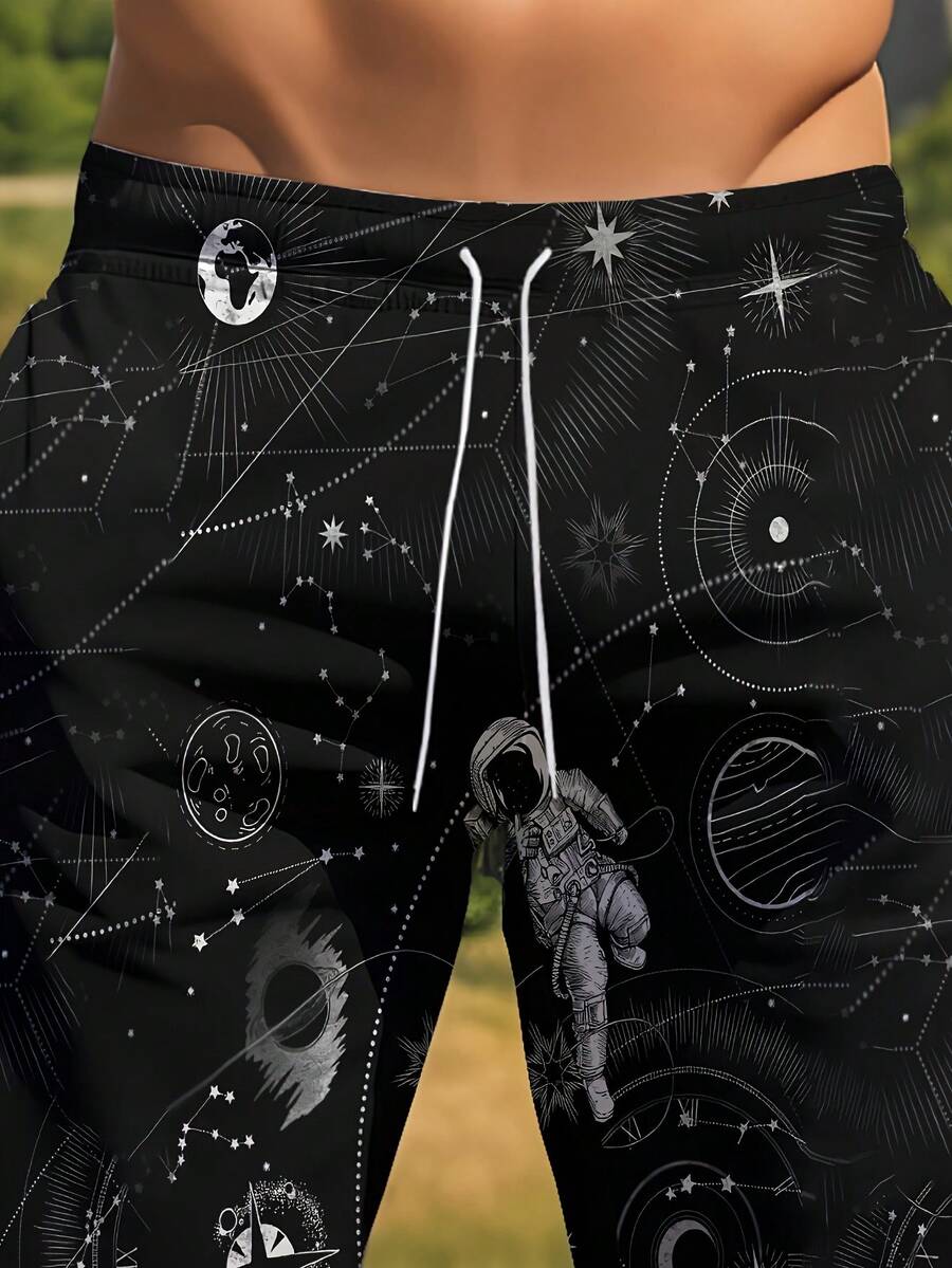 Mens 3D Space Astronaut Print  – обзор и цена Trunk Breathable Men
