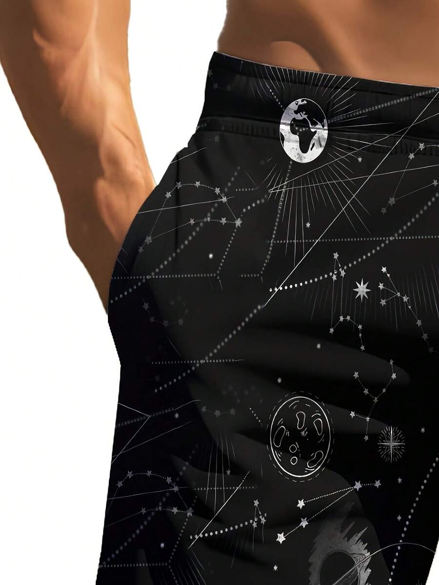 Mens 3D Space Astronaut Print  – обзор и цена Trunk Breathable Men