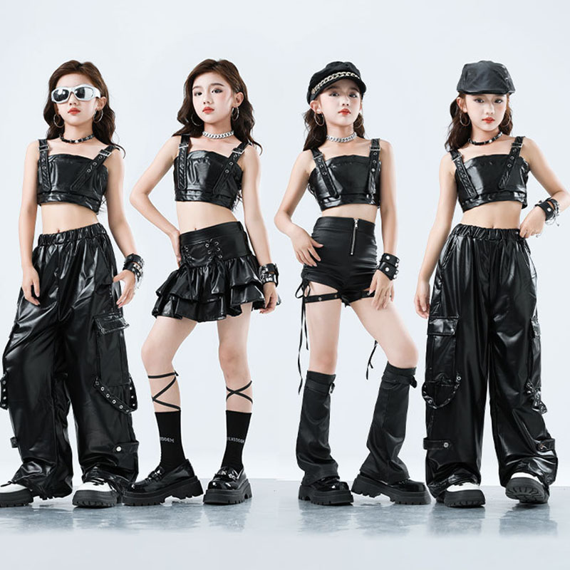 Kid Kpop Hip Hop Clothing Blac – обзор и цена Suspender Tank Top