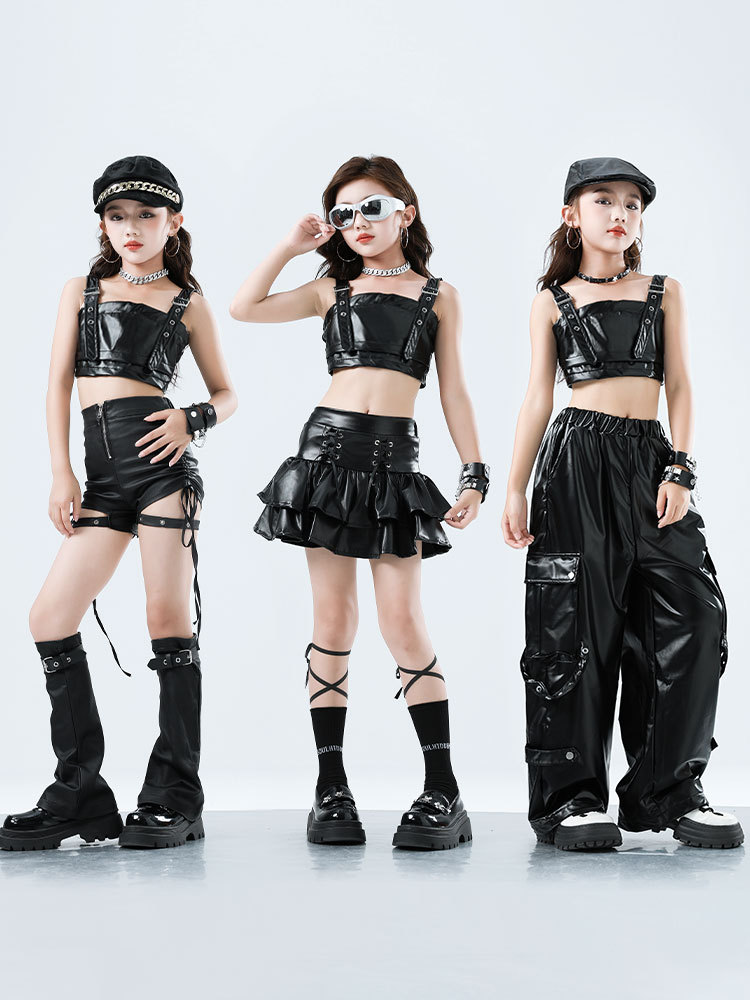 Kid Kpop Hip Hop Clothing Blac – обзор и цена Suspender Tank Top