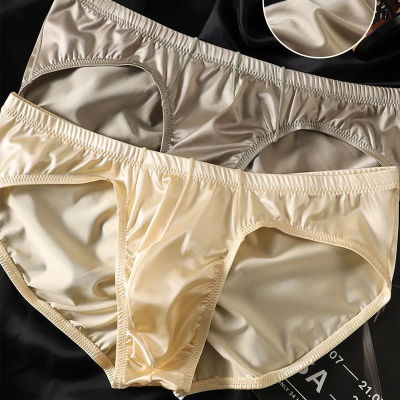 4pcs Mens Briefs Shinny Satin  – обзор и цена Pouch Boxer Pouch