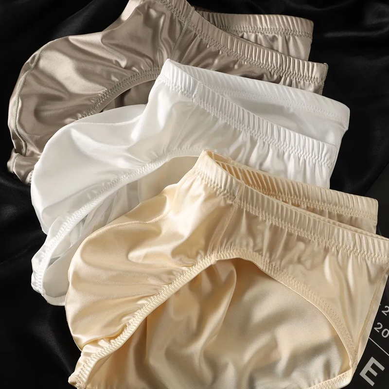4pcs Mens Briefs Shinny Satin  – обзор и цена Pouch Boxer Pouch