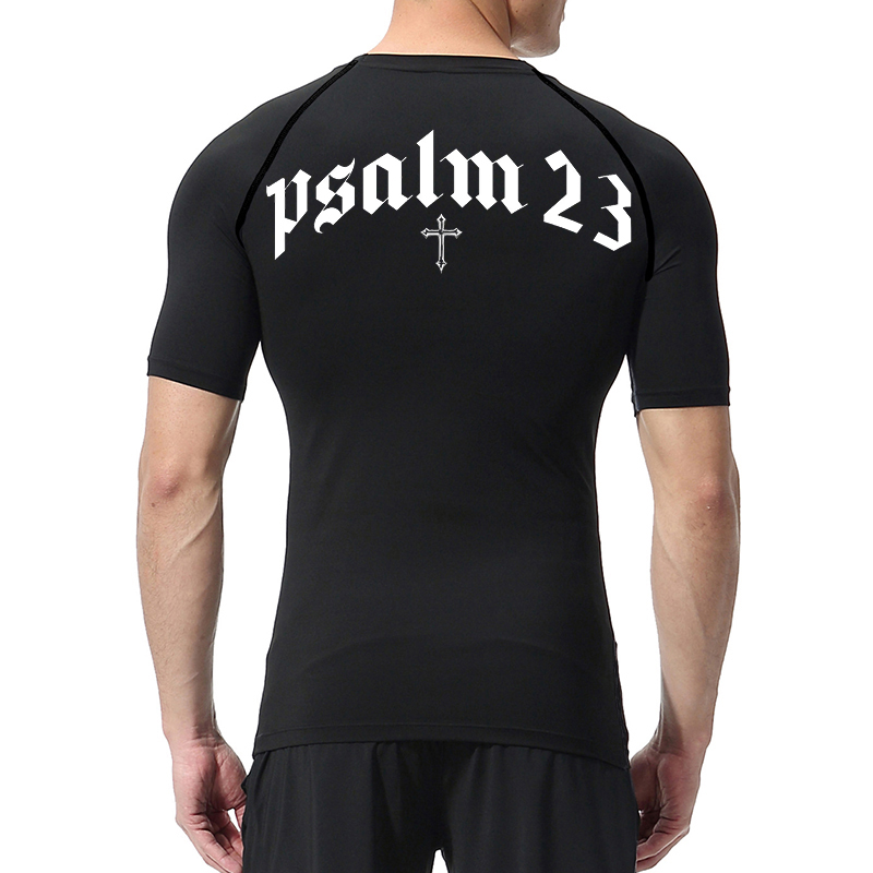 Psalm 23 Cross Print Compressi – обзор и цена Base Layer Top
